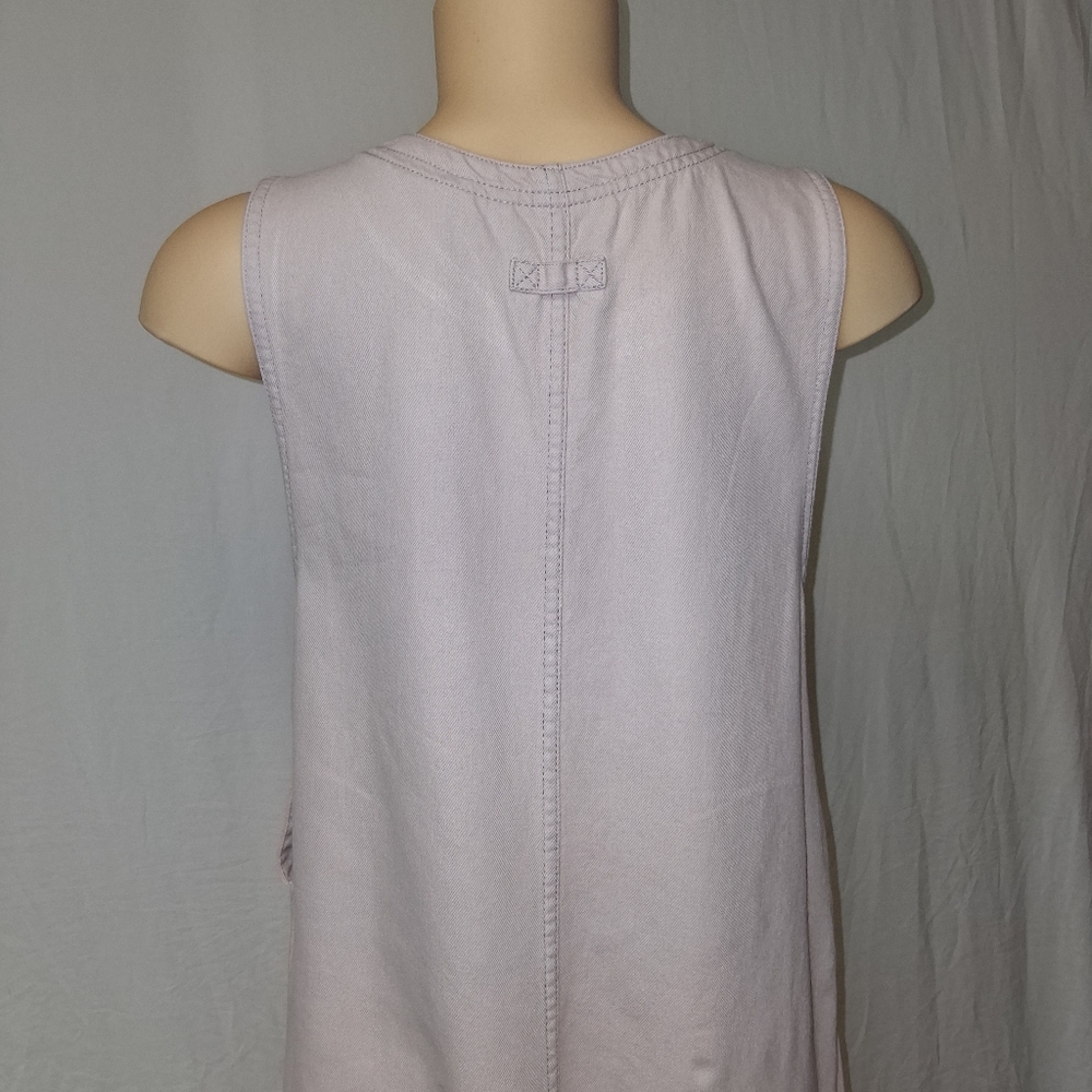 Original Ty wear 90s  Midi Dress Pale Purple Style Tencel Sleeveless Size 10 - Picture 13 of 16